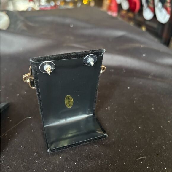 NEW Winking Jolly Santa Earrings NWOT - Picture 10 of 11